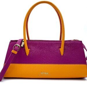 Trina Turk Colorblock Satchel with Shoulder Strap NWT